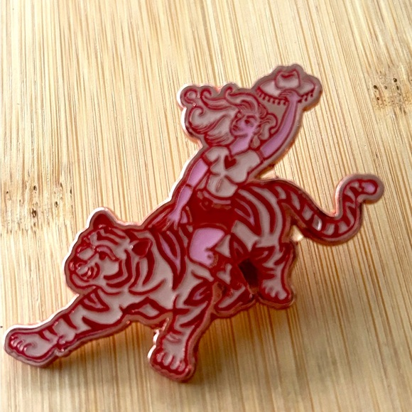 Women's History Month Pink Enamel Pins (set of 2) - Picture 4 of 6